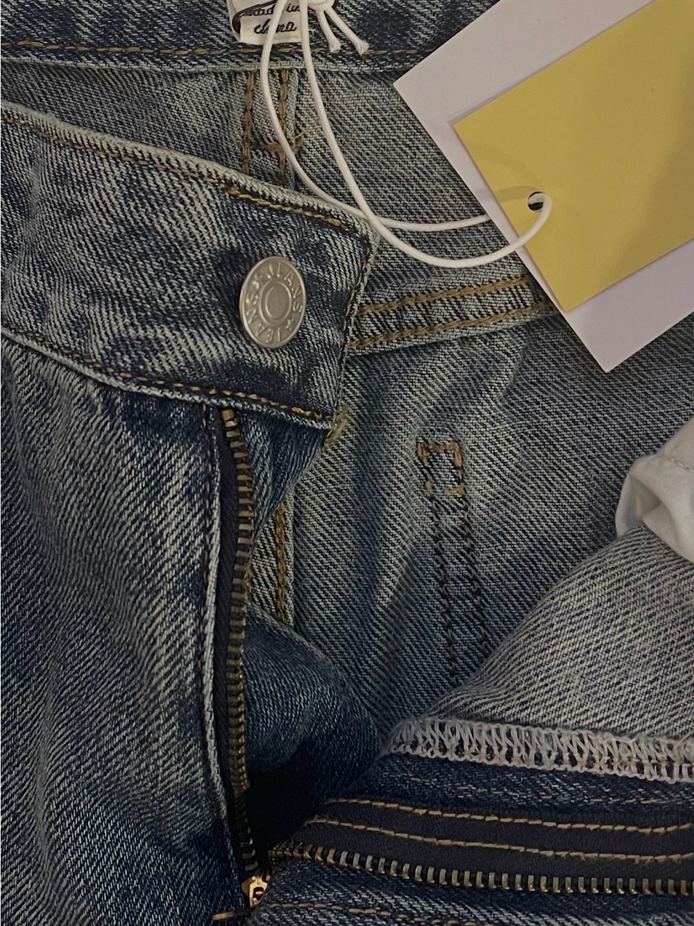 Shopevelyn Signature 8 Gray Wide-Leg Jeans with Stud Accents - Picture 9 of 9